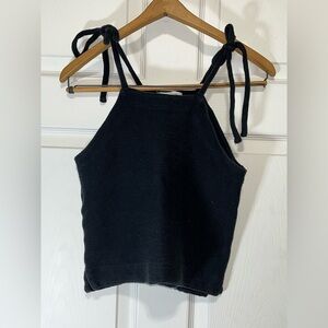 Madewell Black Knit Camisole Top